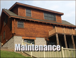  Williamsburg, Kentucky Log Home Maintenance